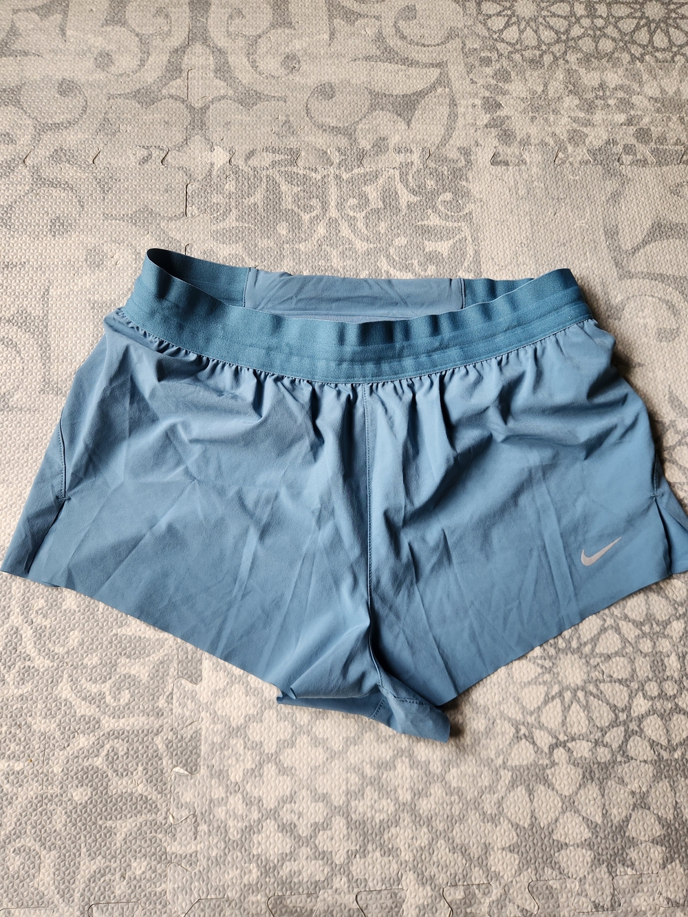Nike Swift Women's Light Blue Dri-fit Running Shorts With Lining & Pocket Medium